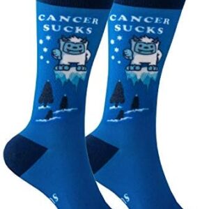 Cancer Gift Socks - Cancer Sucks Awareness Apparel Chemo Patient Support