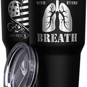 Inspired Silver - Fighting with Every Breath Lung Cancer Awareness -...