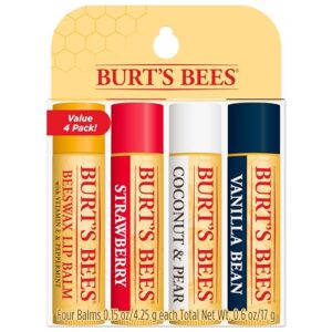 Burt's Bees Lip Balm Stocking Stuffers, Moisturizing Lip Care Christmas...