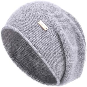 jaxmonoy Cashmere Slouchy Knit Beanie Hat for Women Winter Soft Warm Ladies...