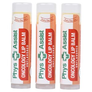 PhysAssist Oncology Lip Balm USDA Organic Unflavored Moisturize, Hydrate &...